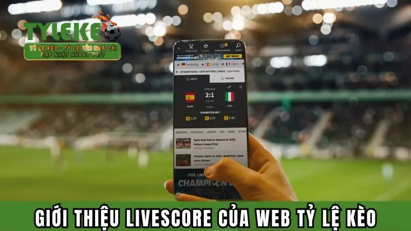 Giới thiệu hình thức Livescore của website